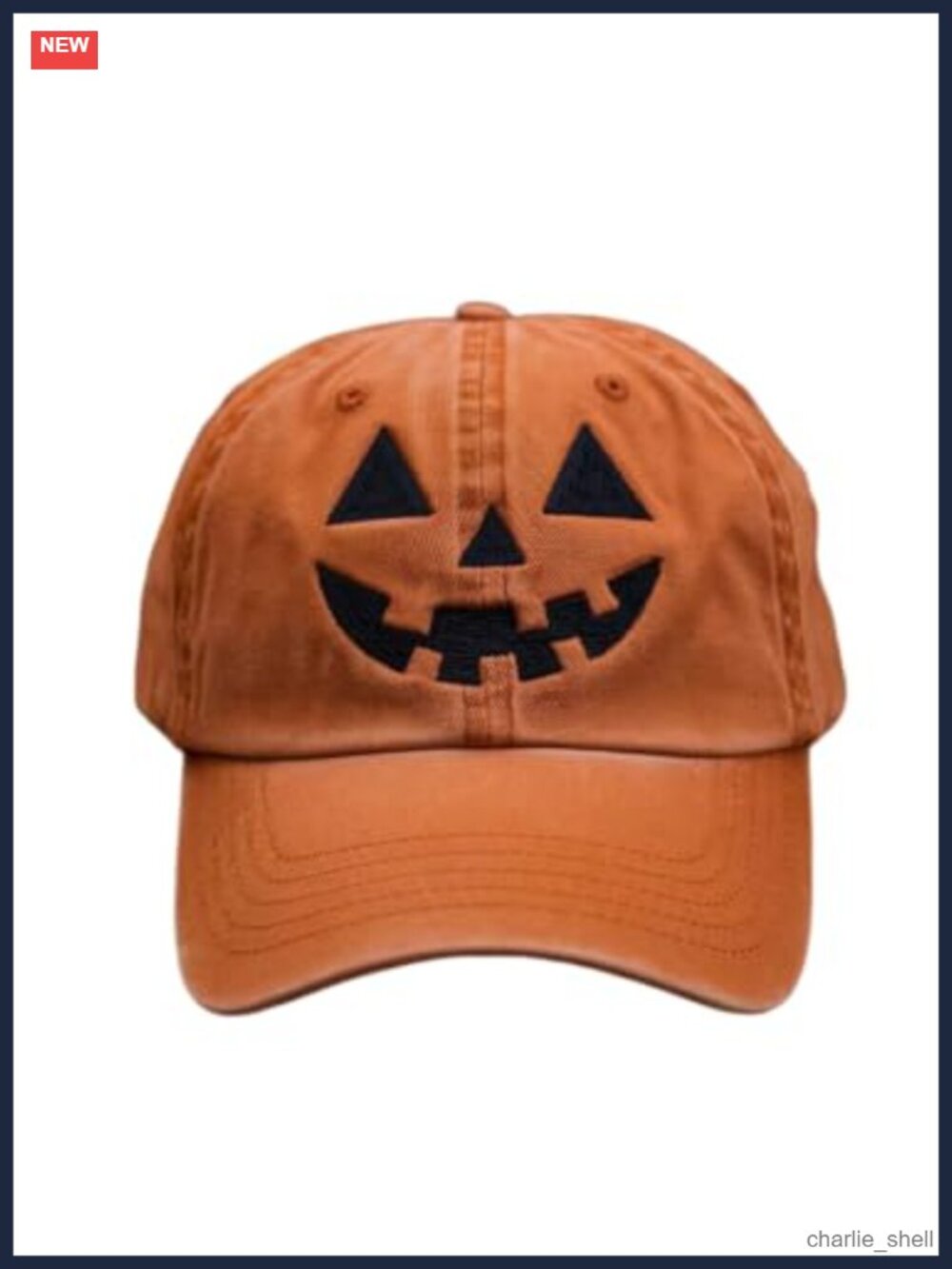 Unisex Halloween Pumpkin Face Baseball Cap Fall Autumn Print Hat